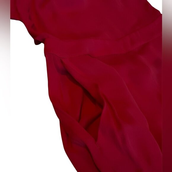 The Kooples Red Sleeveless Tie Back Jumpsuit - Picture 7 of 11